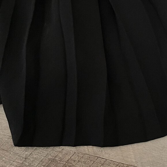 Zara Basic Flowing Box Pleated Mini Shift Dress Size XS - Picture 8 of 9